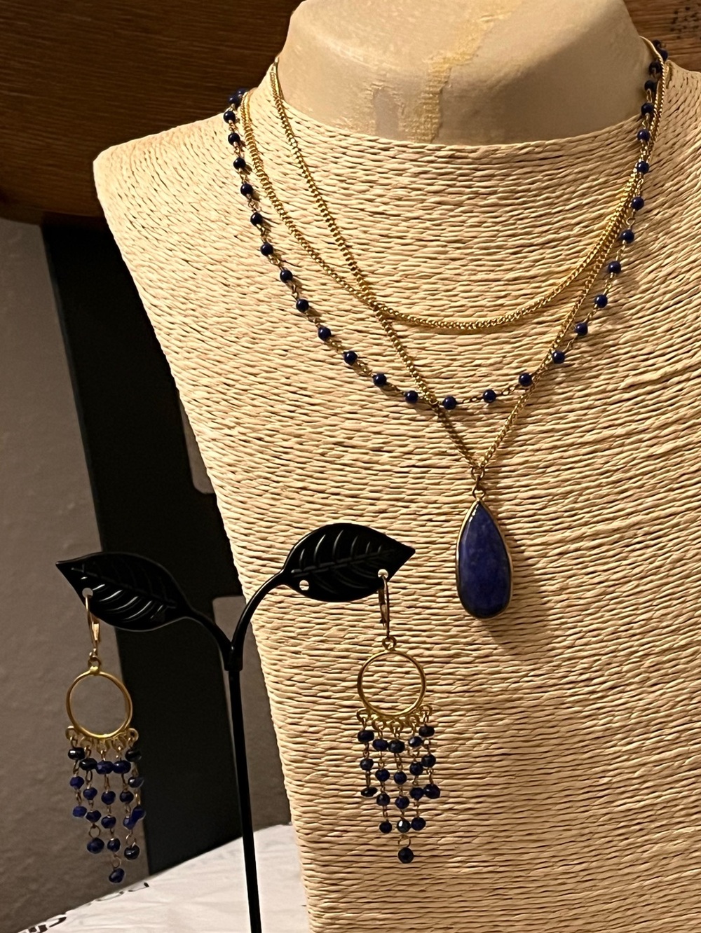 RACHEL REINHARDT PRE-LOVED AUTHENTIC 14K OVER SILVER LAPIS NECKLACE